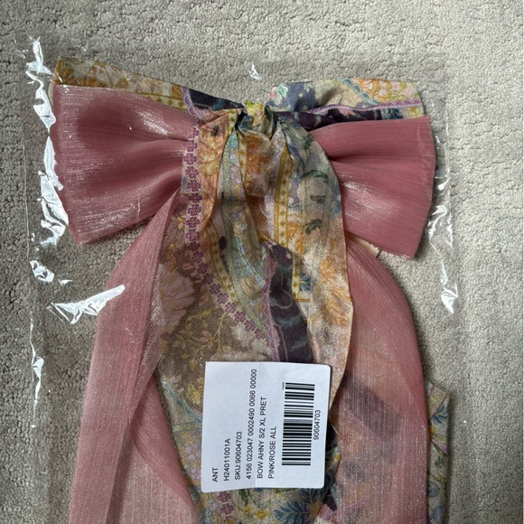 NWT Anthropologie Watercolor Hair Bows, XL, Set of 2 - Picture 5 of 8